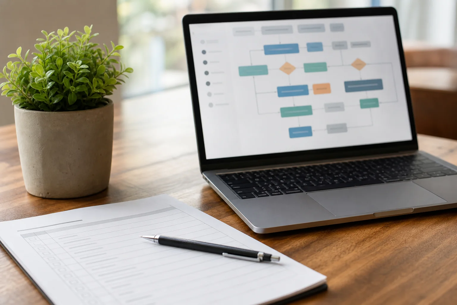Team planning an AI-enabled workflow