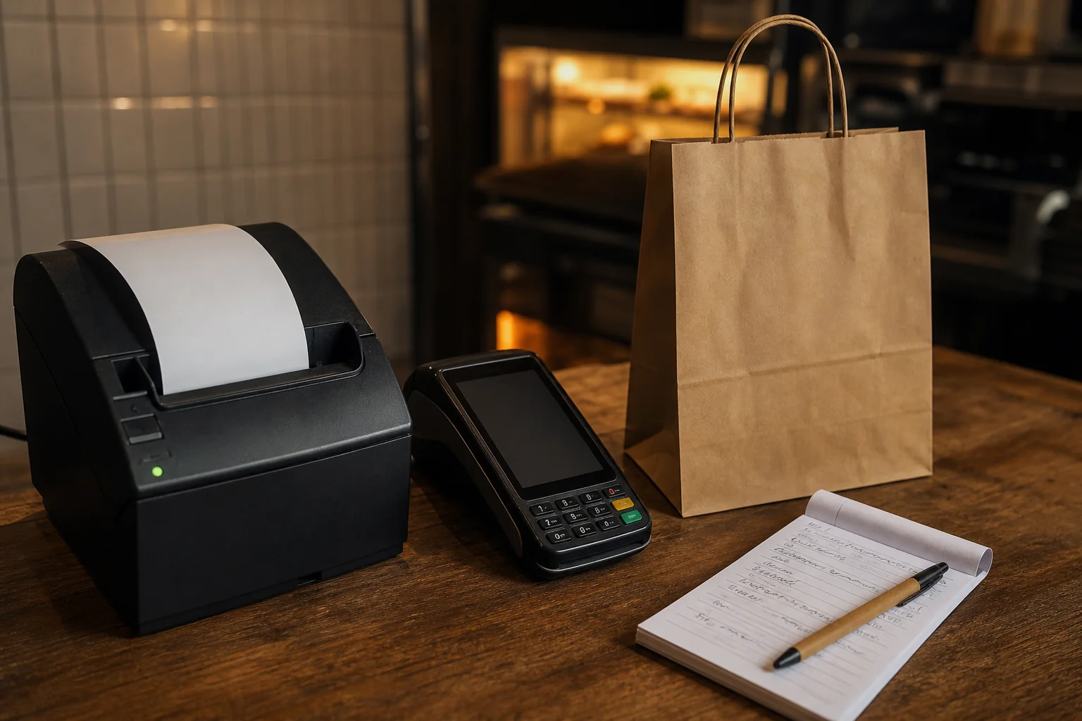 Direct-order tools at a restaurant counter