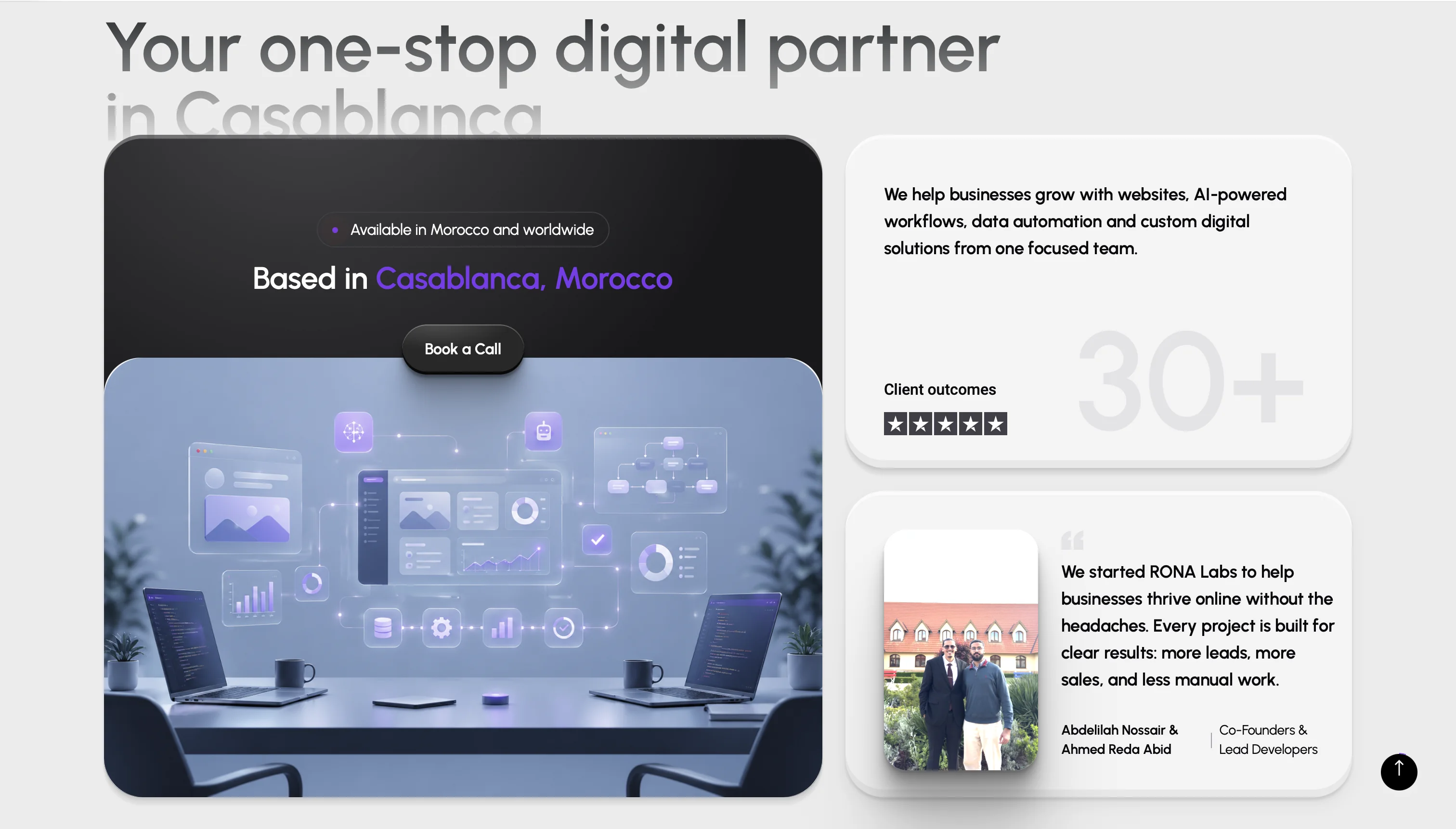 RONA Labs agency overview section
