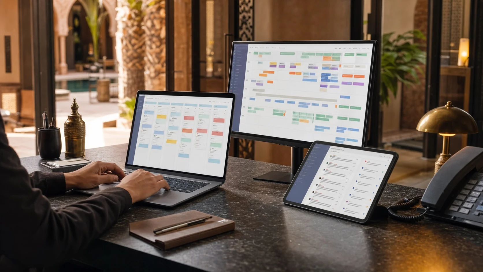 Operations workspace with a digital workflow system
