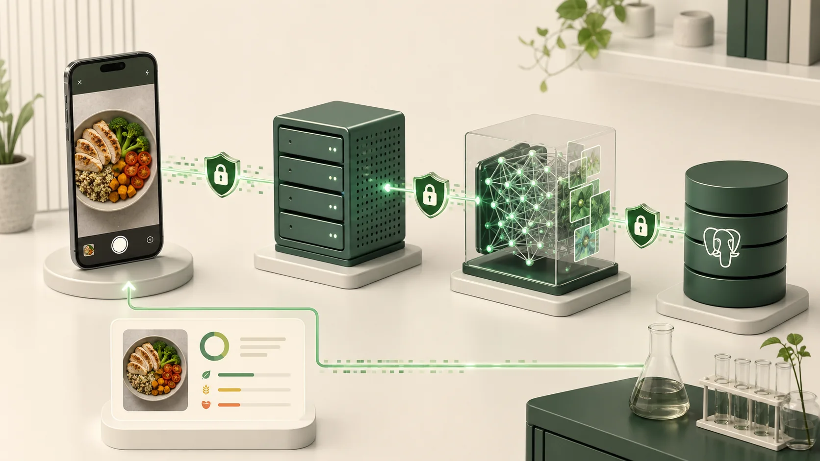 Illustrative system architecture for the Smart Dietary Assistant