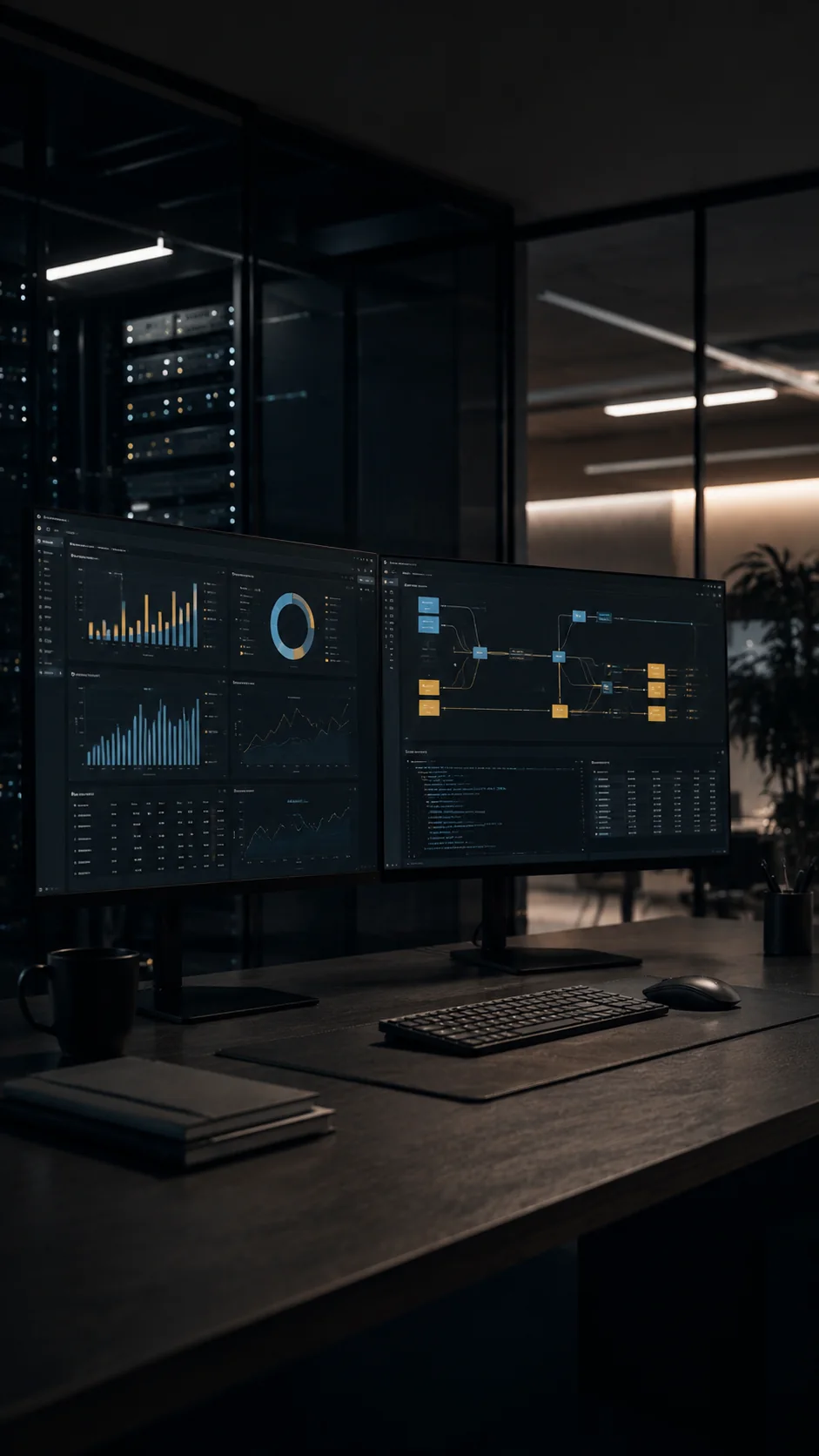 Data and business intelligence dashboard